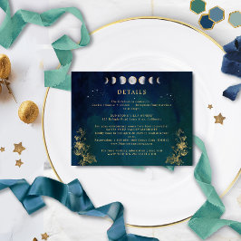 Information om Celestial Elegant Blue, Navy Grönt Tilläggskort