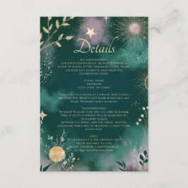 Information om Celestial Magic Måne & Stars Emeral Tilläggskort