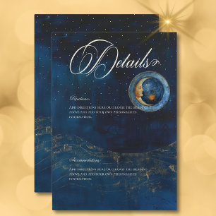 Information om Celestial Midnight Blue Crescent Må Tilläggskort
