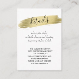 Information om Charm Calligraphy Guld Stroke Bröll Tilläggskort