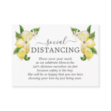 Information om Charm Lemon Fruits Flowers Baby Sho