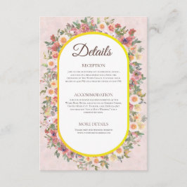 Information om Charming Garden Blommigt Bröllop-ko Tilläggskort