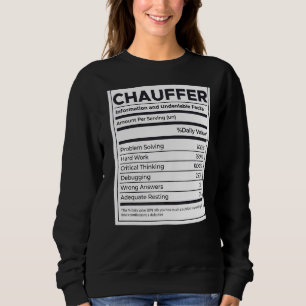 Information om chauffer-näring t shirt