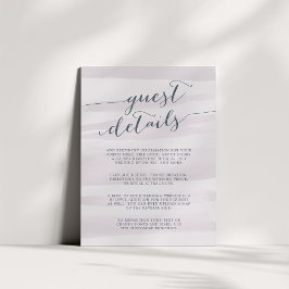 Information om Chiffon Watercolor Guest-kort | Grå Tilläggskort