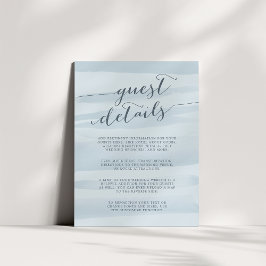 Information om Chiffon Watercolor Guest-kort | HIM Tilläggskort