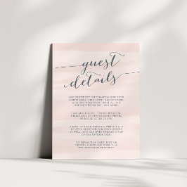 Information om Chiffon Watercolor Guest-kort | Tilläggskort