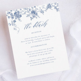 Information om Chinoiserie Victorian Dusty Blue Br Tilläggskort