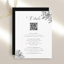 Information om Classic Bloom Garden Black & White Tilläggskort