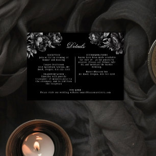 Information om Classic Gothic Black Bröllop Tilläggskort
