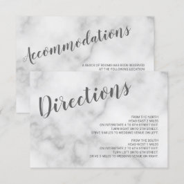 Information om Classy Elegant White Marble Bröllop Inbjudningar