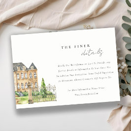 Information om Classy Garden Chateau Watercolor Br Tilläggskort