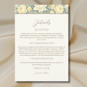 Information om Cream Blommigt Summer Peony Bröllop Tilläggskort