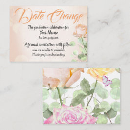 Information om Creamsicle Blommigt Studenten Rådkort