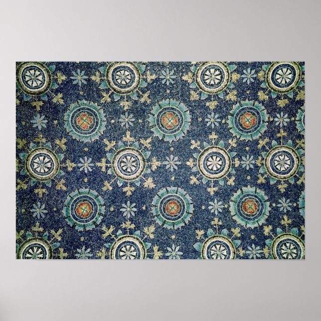 Information om dekorationen blommigt från vaulten poster (Framsidan)