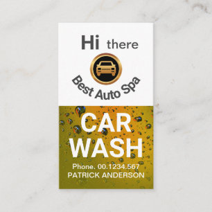 Information om den automatiska bilen i Cute Winkin Visitkort
