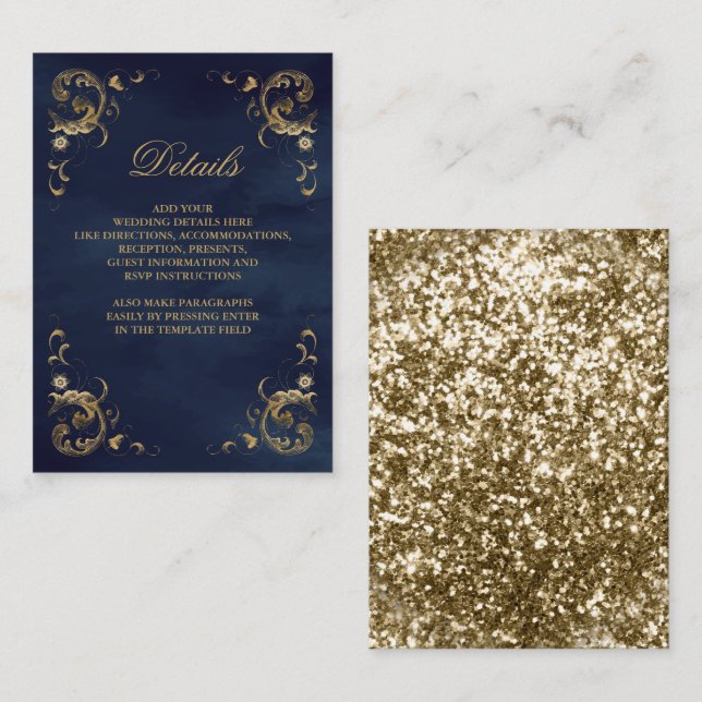 Information om den blå flaggan i Guld Ram Tilläggskort (Fram/baksida)