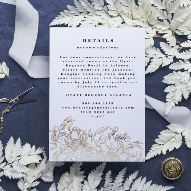 Information om den botaniska Bröllop i Elegant i H Tilläggskort (Skapare uppladdad)