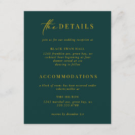 Information om den formella svarta rutan Guld Art Tilläggskort