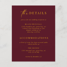 Information om den formella svarta rutan Guld Art Tilläggskort