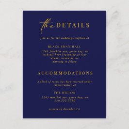 Information om den formella svarta rutan Guld Art Tilläggskort