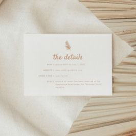 Information om den moderna Beige-Blommigten Handfl Tilläggskort