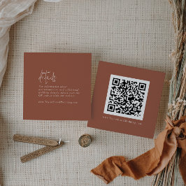 Information om den moderna Chicen Terracotta Rust  Tilläggskort