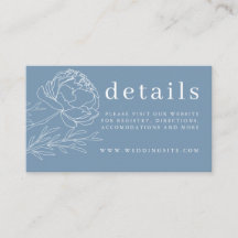 Information om den moderna Eleganten Dusty Blue Bl