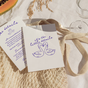 Information om den moderna Whimsical Retro Vintage Tilläggskort