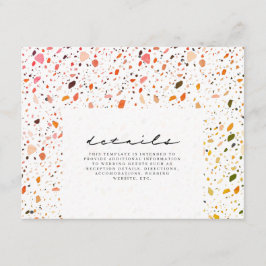 Information om Desert Terrazzo Bröllop Tilläggskort