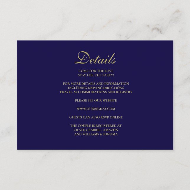 Information om det blå kortet för royal tilläggskort (Framsida)