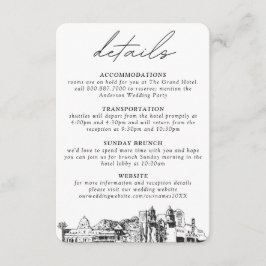 Information om det lilla Lodrät Tucson Bröllop Tilläggskort