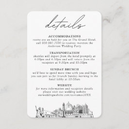 Information om det lilla Lodrät Virginia Beach Wed Tilläggskort