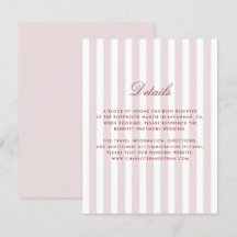 Information om det Rosan Lodrät Rand Modern Bröll