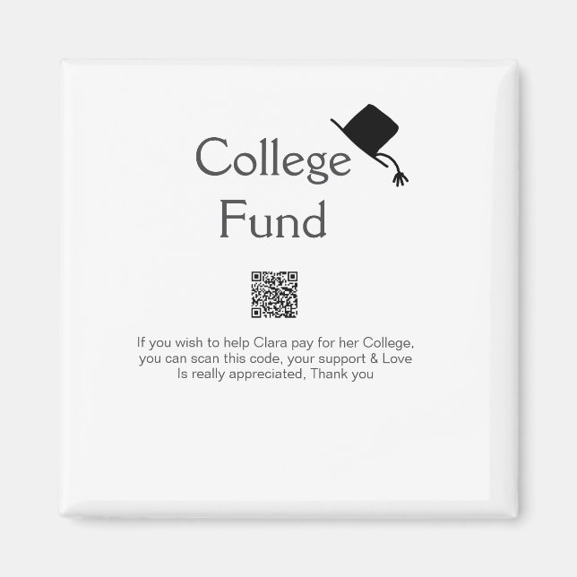 Information om donation från student magnet (Framsidan)