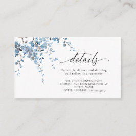 Information om Dusty Blue Vår Wisteria Blommigt Br Tilläggskort