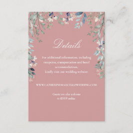 Information om Dusty Ro Elegant Blommigt Cascade B Tilläggskort