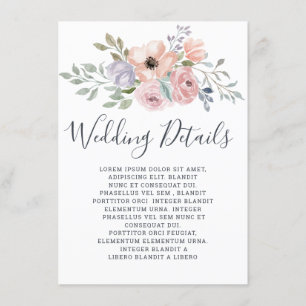 Information om Dusty Rosa ros Midsommar Blommigt B Tilläggskort