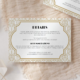 Information om elegant Art Deco Gatsby 1920-talet  Tilläggskort