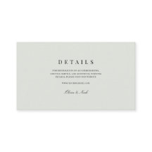 Information om elegant Black & Sage Grönt Bröllop