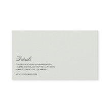 Information om elegant Black & Sage Grönt Bröllop