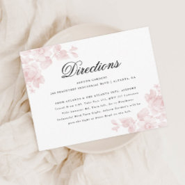 Information om elegant Blommigt Bröllop Tilläggskort