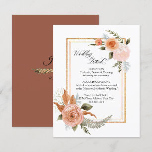 Information om elegant Blommigt Ro Bouquet Guld Br Tilläggskort