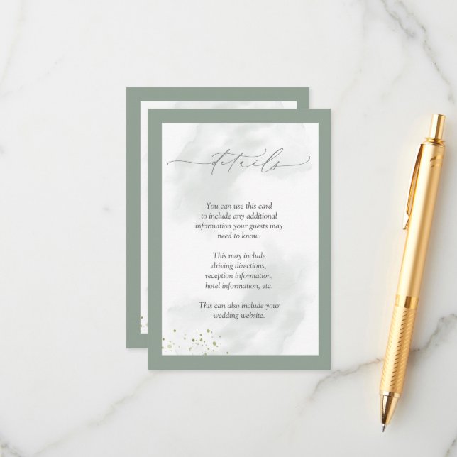 Information om elegant Botanical Grey Blommigt Brö Tilläggskort (Fram/Back In Situ)