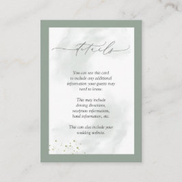 Information om elegant Botanical Grey Blommigt Brö Tilläggskort