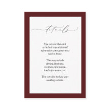 Information om elegant Burgundy  Blommigt Bröllop