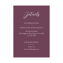 Information om elegant Burgundy Bröllop