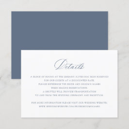 Information om elegant Calligraphy Dusty Blue Bröl Inbjudningar