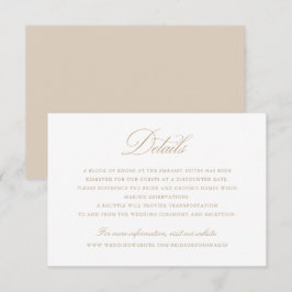 Information om elegant Calligraphy Script Beige Br Inbjudningar