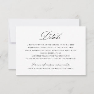 Information om elegant Calligraphy Script Modern B Inbjudningar
