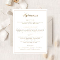 Information om elegant Calligraphy-skript Guld Brö